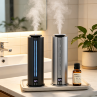 Diffuseur d'arômes intelligent à piles de 100 ml en aluminium, contrôle intelligent, diffuseur de parfum commercial pour bureau