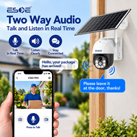 V380 Pro 3MP 4G WIFI Düşük Güçlü CCTV Solar Kamera Çift Yönlü Sesli İnsan Hareket Algılama H.265 Dış Mekan İç Mekan CCTV Solar Kamera