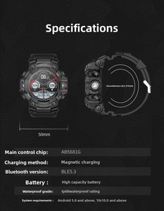 LC21 AMOLED Outdoor Smartwatch for Calling Flashlight Compass Large-Display Multi-Functional Fitness Tracker Wireless - Product Image 6