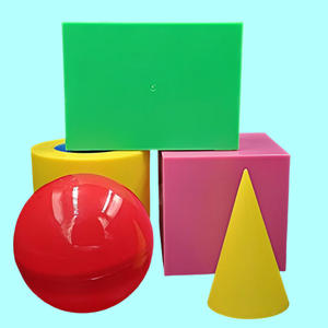 초등 및 중등학교 수학 교육용 볼륨 교구에는 원뿔, 직사각형 프리즘, 역정형 프리즘, 일반 프리즘, 원통이 포함됩니다. - Product Image 2