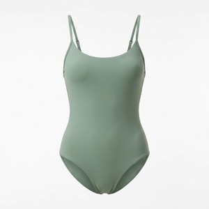 Maillot <span class=keywords><strong>de</strong></span> <span class=keywords><strong>bain</strong></span> une pièce minimaliste vert sauge avec logo personnalisé, maillot <span class=keywords><strong>de</strong></span> <span class=keywords><strong>bain</strong></span> féminin à séchage rapide, <span class=keywords><strong>double</strong></span> doublure, sans couture, vente en gros, maillot <span class=keywords><strong>de</strong></span> <span class=keywords><strong>bain</strong></span> écologique - Product Image 1