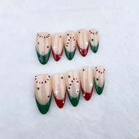Armadura portátil de nuevo modelo exclusivo de Navidad hecha a mano pura con combinación de colores rojo y verde, reutilizable, venta al por mayor de fábrica