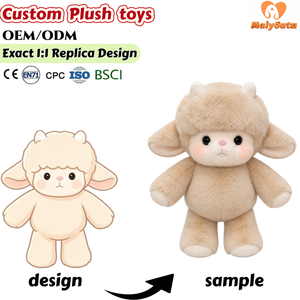 Peluche personnalisée en forme de mouton, super douce, kawaii, de haute qualité, jouet en peluche pour enfants de 3 ans et plus, 31 cm-50 cm - Product Image 1