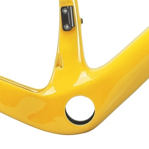 Cadre de vélo en gravier entièrement en fibre de carbone T1100 700C Cadres de vélo en gravier de course sur route avec guidon Aero BB79 UD Cadre de frein à disque - Product Image 4