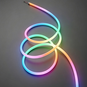 22mm 360 Degree Black Silicone Neon <b>LED</b> Strip Dimmable RGBIC Flexible <b>Rope</b> Light for Outdoor Indoor Decoration - Product Image 1