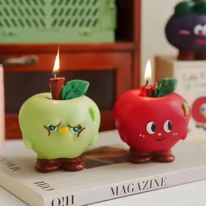Cute Fruit Shaped Smokeless Soy Wax <b>Gifts</b> Birthday Fragrance Home Decor Fruit Scented Scented <b>Candles</b> - Product Image 4