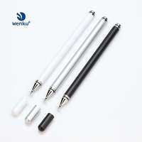 Stylets capacitifs passifs à écran tactile en métal à prix abordable avec logo personnalisé, pointe disque et pointe remplaçable pour tablettes Android universelles