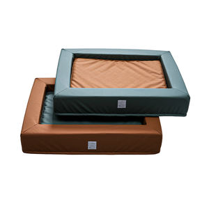 Cuccia Ortopedica di Lusso per Animali Domestici con Logo Personalizzato, Nuovo Design Quadrato, Impermeabile, in Lino, Moderna, con Memory Foam per Cani e Gatti - Product Image 1