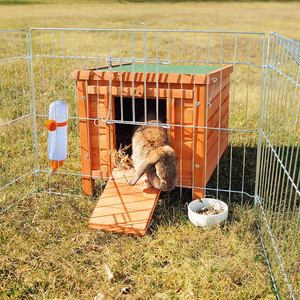 Maison d'intérieur en bois pour animaux de compagnie Cage à lapin étanche et coupe-vent personnalisée petite cage à lapin cage à lapin cage à cochon d'inde maison de canard - Product Image 5