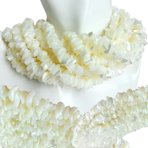 Perle di ambra baltica sciolte di ambra bianca a forma libera con fori pietre preziose irregolari per la creazione di gioielli e la tessitura di perline - Product Image 4