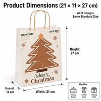 Sacs cadeaux de Noël en stock, prêts à être expédiés, avec poignées, designs variés, papier artistique 157g, sacs de courses pour les fêtes, vente en gros