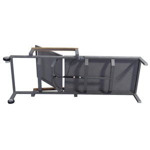 كراسي صالة فناء خارجية حديثة خارجية أثاث حديقة كراسي تسلين للتشمس مع عجلات - Product Image 4