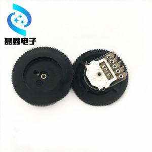 Potenciómetro Rotatorio [Marca] 20x2.8mm B103K Doble Dial con Orificio Pasante Rosca 12-32 - Product Image 1