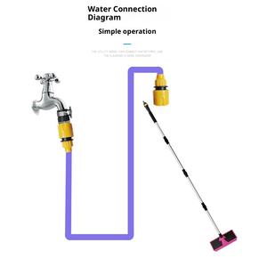 Cepillo de Lavado de Autos JIAYI, Varilla de Aluminio Multisección, Herramienta de Fregado con Pegamento Suave, Varilla de Acoplamiento para Lavado de Autos y Motocicletas, Excelente Limpieza - Product Image 1