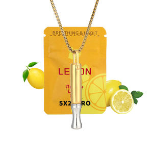 Innovant : Collier inhalateur Breathlace à l'huile essentielle d'orange pour le sevrage tabagique, le soulagement de l'anxiété, du stress et de la dépression - Product Image 2