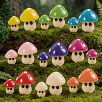 Ornement Mystique Champignon Gothique Pastel Cottagecore en Gros pour Décoration d'Aquarium, Accessoires en Résine, Ornements de Jardin