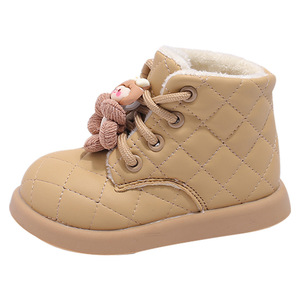 Keep Warm Winter Boots Kids Thickened Cotton Kids Boots Girls Flower Kids Snow Boots - Product Image 1