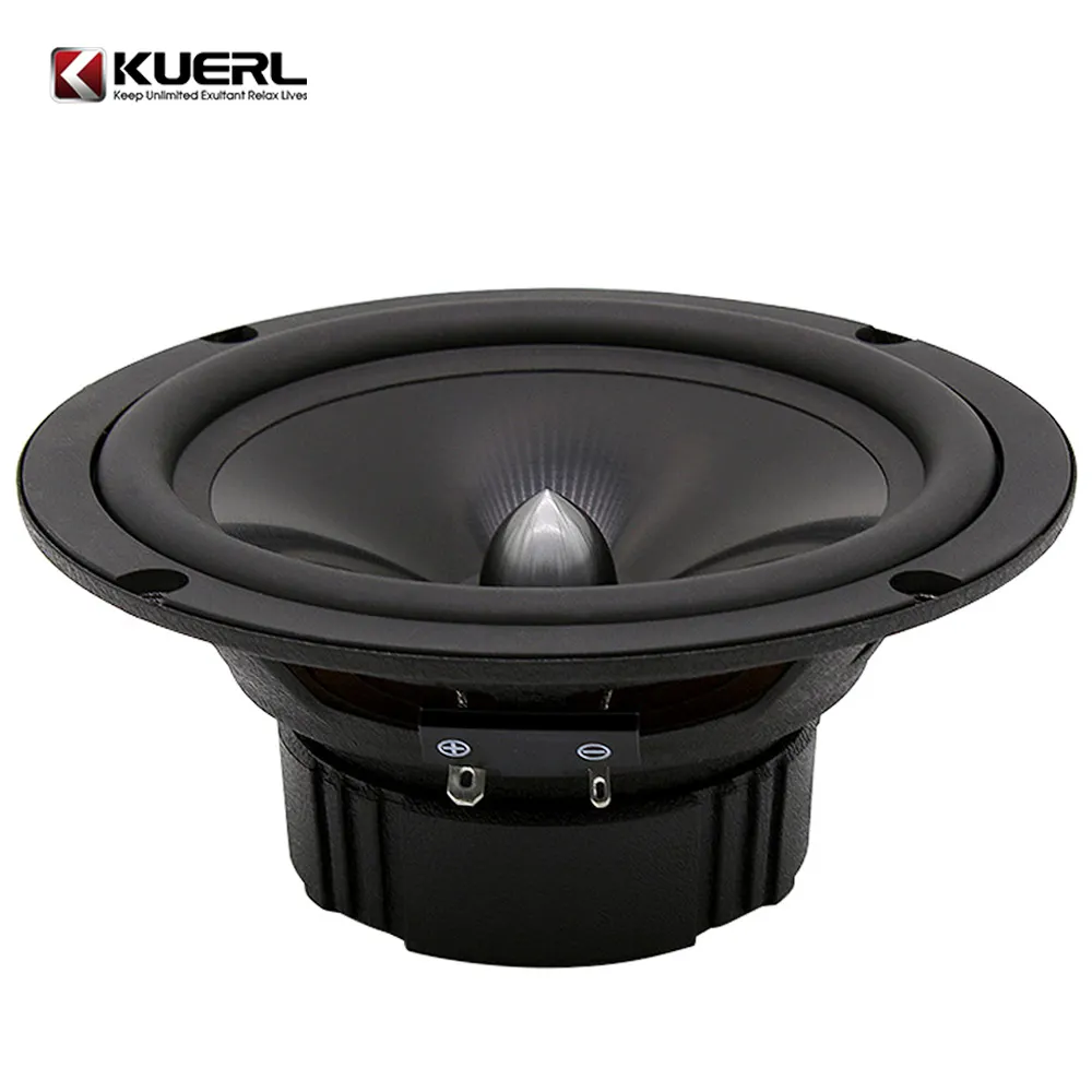 Kuerl gran oferta 2-coche altavoz de audio 4 ohm max 120W coche componente altavoz de 6,5 pulgadas
