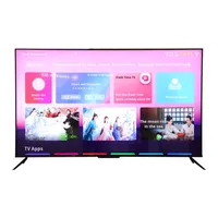 TV LED Android 4K Pintar 65 inci dengan WiFi dan Speaker 3D Terintegrasi untuk Penggunaan di Rumah & Hotel