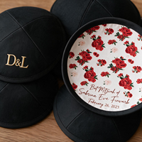 Op maat gemaakte kippa, trouwkippa, kippa van suède, fluweel, linnen, gepersonaliseerde Joodse yarmulka, Chinese kippa fabrikant, groothandel