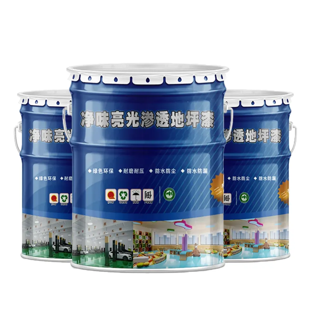 Free Trial Crystal Clear Epoxy Floor Paint Waterproof and Anti-Slip for Garage School Playground Rubber Coating Eco-Friendly
