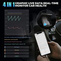 Herramienta de Diagnóstico KINGBOLEN OBD2 con Actualización Gratuita de por Vida para Todos los Autos, Compatible con Teléfonos