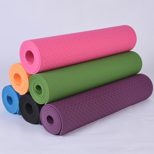 เสื่อโยคะแบบกำหนดเองจากโรงงาน ขายส่ง เสื่อโยคะออกกำลังกาย เป็นมิตรกับสิ่งแวดล้อม สีเดียว ชั้นเดียว กันลื่น ทำจากโฟม TPE - Product Image 5