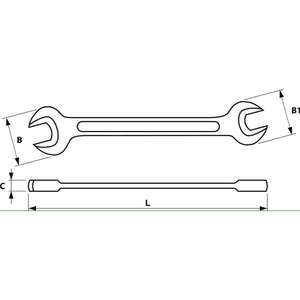 EXPERT - E114007 Clés à fourche DIN-EAN 3258951140079 CLÉS OUVERTES - Product Image 2