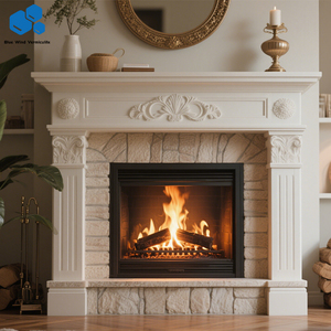 Bluewind 10KW Estufa de <span class=keywords><strong>pellets</strong></span> de pie recién fabricada Quemador de fuego automático Quemador de madera para interiores - Product Image 3
