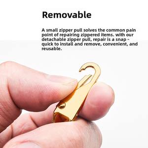 Glissière de fermeture éclair détachable, pendentif, languette, tirette de fermeture éclair en métal pour sacs, sacs à dos, vestes, vêtements, chaussures, bottes - Product Image 3