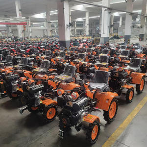 Mini Tractor <span class=keywords><strong>con</strong></span> Rotocultor, Herramientas Agrícolas para Campos Secos y Arrozales, Multimotocultor <span class=keywords><strong>con</strong></span> <span class=keywords><strong>Remolque</strong></span>, Cultivadores de Suelo - Product Image 3