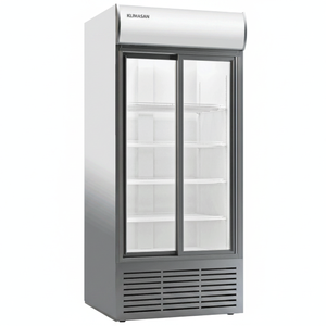Réfrigérateur commercial vertical Klimasan S1200 à porte coulissante double vitrage pour boissons, à température unique, refroidissement par air 5 - Product Image 2