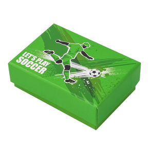 <span class=keywords><strong>Caja</strong></span> <span class=keywords><strong>de</strong></span> Regalo Rectangular con Tapa y Base Coloridas, con Diseño <span class=keywords><strong>de</strong></span> Fútbol, <span class=keywords><strong>para</strong></span> Empaque <span class=keywords><strong>de</strong></span> Accesorios Colgantes, <span class=keywords><strong>para</strong></span> Eventos Deportivos - Product Image 5