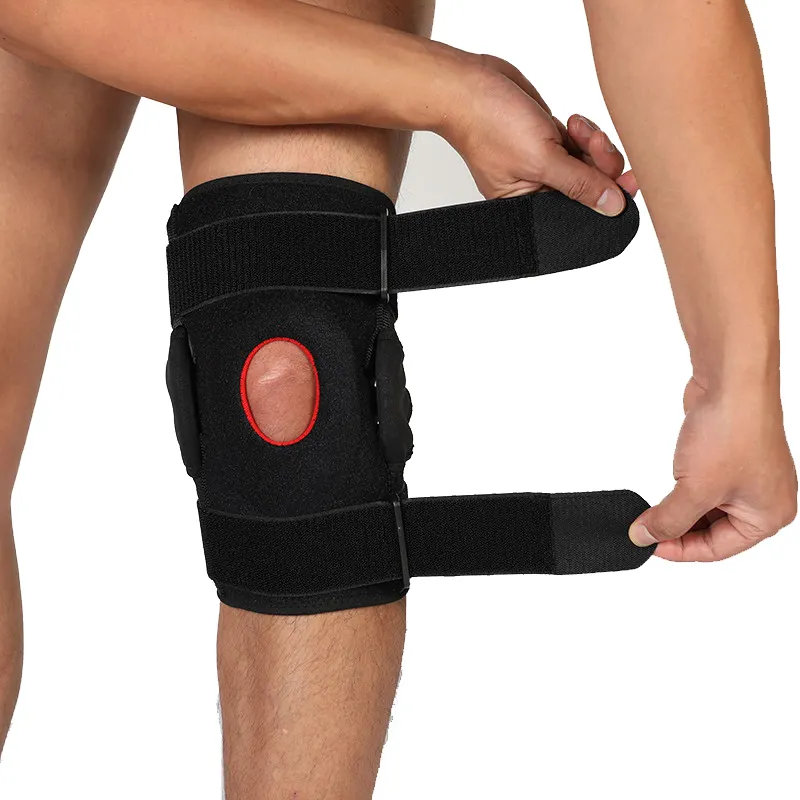 Custom logo outdoor exercise leg wraps protection power lifting knee brace