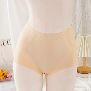 Bragas De Cintura Alta para mujer, levantador De glúteos, cuerpo De moldeador, bragas De Control, ropa interior posparto, bragas finas De seda helada De cintura alta - Product Image 5