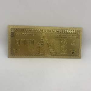 Cien Guerchales Altın <span class=keywords><strong>Guatemala</strong></span> Dekorasyon İş Hediyesi Banknot - Product Image 6