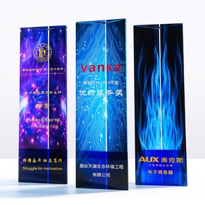 Free Design Souvenir Sports Events Excellent Corporate Silver Award Plate Crystal Glass Plaque Medal Trophy - Product Image 2