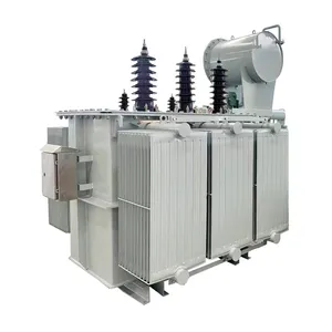 Düşük kayıp 1000 kva 1 mva 13800v 120/240v yağa batırılmış trafo silikon çelik levha yağ dolu dağıtım transformatörü