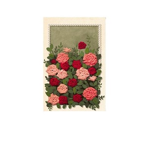 Peinture à l'huile peinte à la main, toile d'art floral vintage avec roses, décoration murale pour salon, fond de canapé, style minimaliste moderne - Product Image 5