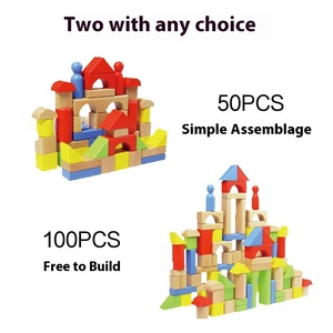 कस्टम लोगो बीटेक लकड़ी के निर्माण ब्लॉक ने बच्चों के लिए 50-100 टुकड़े प्रारंभिक शैक्षिक ओएम मॉडल खिलौना - Product Image 4