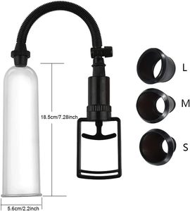 Pompa Manuale a Vuoto per Ingrandimento del Pene con Anelli in Silicone, Giocattoli per Adulti, Allenatore del Pene, Booster a Pressione Negativa per Uomo - Product Image 6