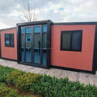 Maison extensible à double aile de 40 pieds, villa préfabriquée en conteneur pour usage résidentiel moderne