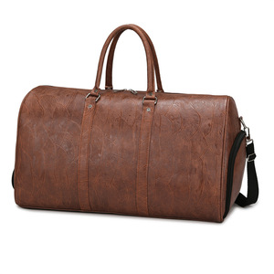 Fashion Waterproof Sport Gym Shoulder <b>Mens</b> PU Duffle <b>Bag</b> with Zipper Closure Shoe Compartment Custom Print <b>Travel</b> <b>Bag</b> - Product Image 5