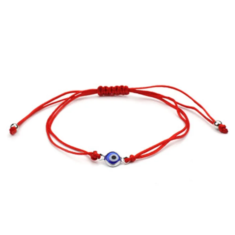 Lucky pulseira do olho de evelho, amuleto kabbale, jóias, corda vermelha, pulseira para presente de proteção