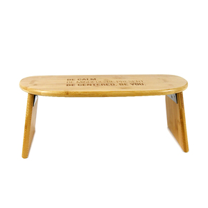 Panca di bambù e stuoie di Yoga grigio panca pieghevole per donne uomini <span class=keywords><strong>casa</strong></span> preghiera panca Yoga <span class=keywords><strong>mediazione</strong></span> - Product Image 3
