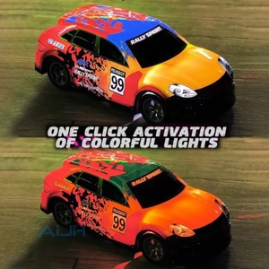 Voiture télécommandée 2.4G, voiture de sport RC avec éclairage coloré, coque en PVC, voiture de course RC 1/18, jouets de drift, voiture haute vitesse - Product Image 3