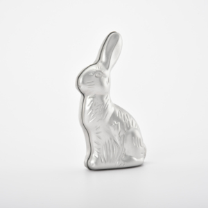 Forme 3D moderne grand décor vacances lapin étain personnalisé Pâques traiter boîte en métal nouvelle impression offset promotionnelle - Product Image 1