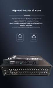 Console de mixage audio numérique BHA T-32 à 32 canaux avec entrées et sorties optiques <span class=keywords><strong>pour</strong></span> iOS, Android et Windows, garantie usine OEM 12 ans, CE FCC - Product Image 4