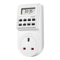 Minuterie électrique numérique Prise de courant Minuterie de cuisine à petit écran Options de sortie multiples Minuterie électronique