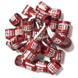 Hoge Kwaliteit Fci Leverancier Fabriek Op Maat Kleurrijke Duif Vogel Ringen Aluminium Vliegduiven Been Ringen - Product Image 3